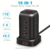 16-in-1 Power Strip Tower -- MotPoet