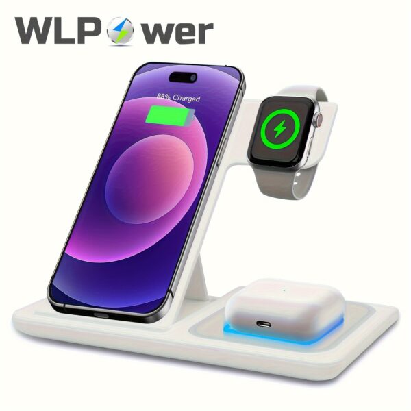 3-in-1 Magnetic Foldable Wireless Travel Charger Pro Max -- MotPoet
