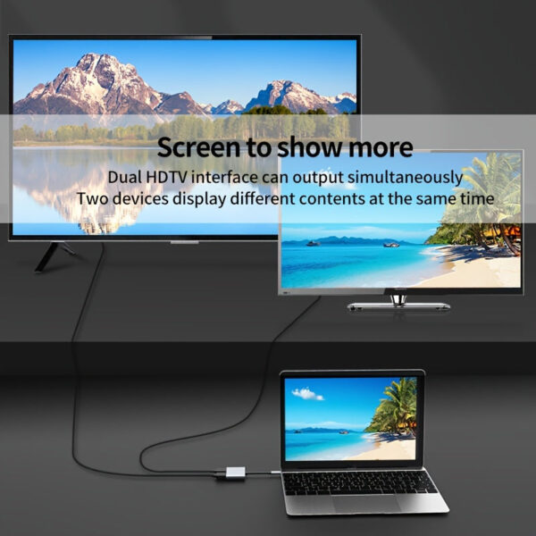 2-in-1 HDTV to Type-C Extension -- MotPoet