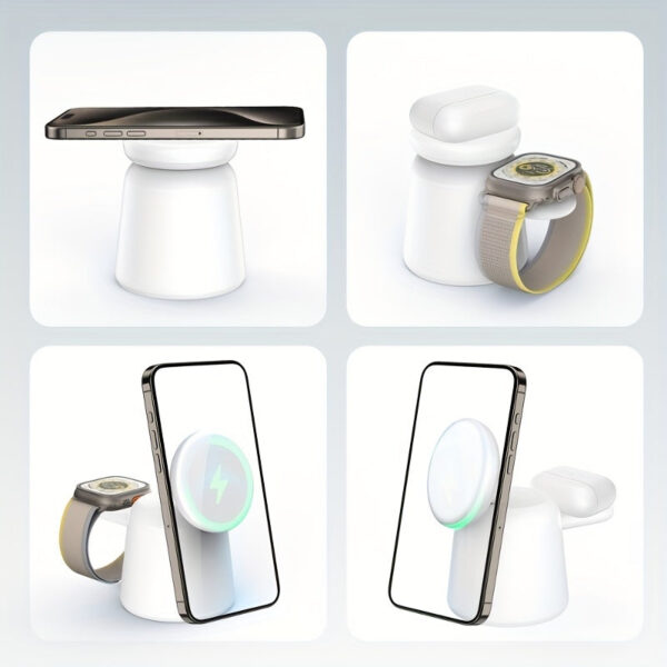 3-in-1 Magnetic Foldable Wireless Charger -- MotPoet
