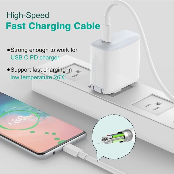 USB-C to USB-C Charging Cable 60W -- MotPoet
