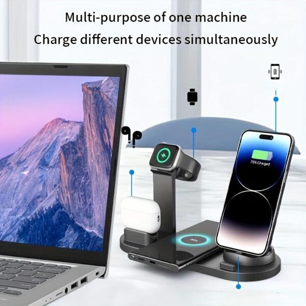 6-in-1 Magnetic Foldable Wireless Charger Pro -- MotPoet