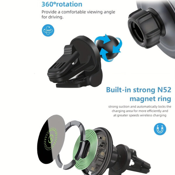 Magnetic Wireless Car Charger -- MotPoet