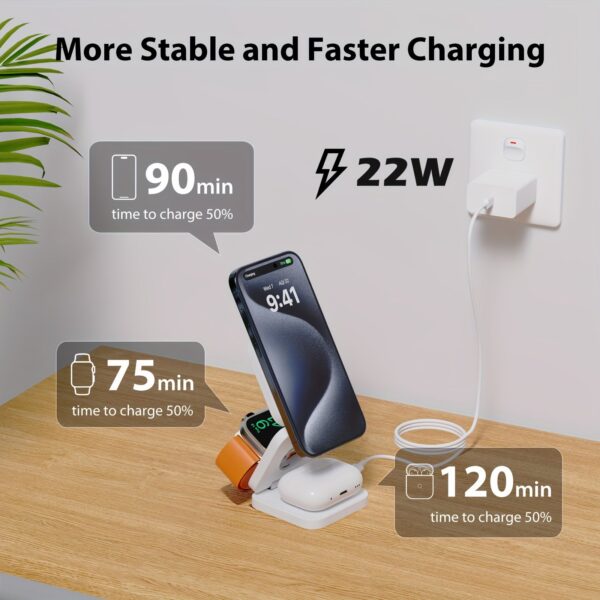 bc694369-29e3-41c7-b6ce-c013091be6d4.jpg 3-in-1 Magnetic Foldable Wireless Travel Charger Pro -- MotPoet