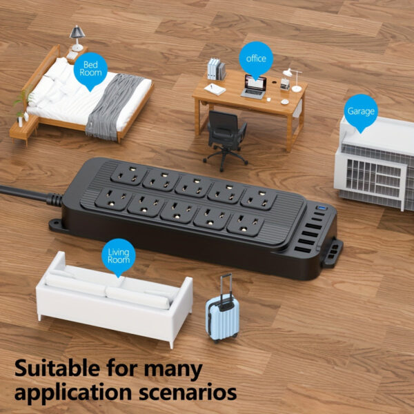10-Outlet Power Strip -- MotPoet